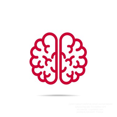 İnsan beyni web simgesi