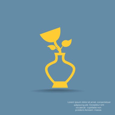 Gül vazo simgesi