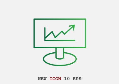 iş büyüyen grafik sunum simgesini