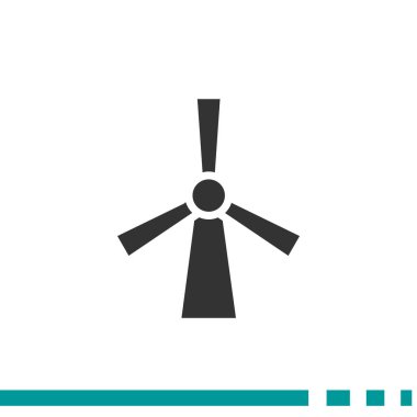 Rüzgar jeneratör simgesi