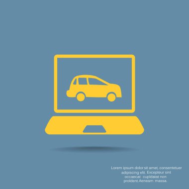 Dizüstü ekran araba ile