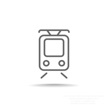 Basit tramvay simgesi