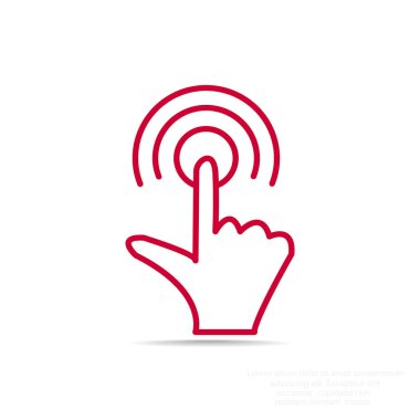 Dokunmatik ekran web simgesi