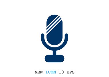 Basit mikrofon web simgesi