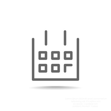 Web takvim simgesini