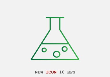 Kimyasal şişesi basit web simgesi