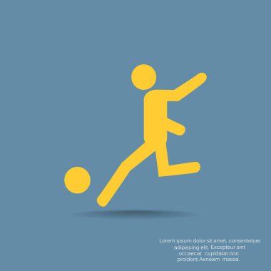 Futbol oyuncu siluet