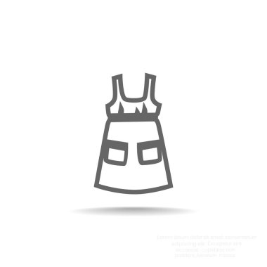 elbise basit simgesi