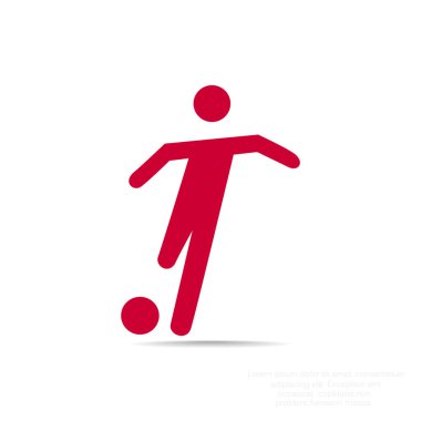 Futbol oyuncu siluet