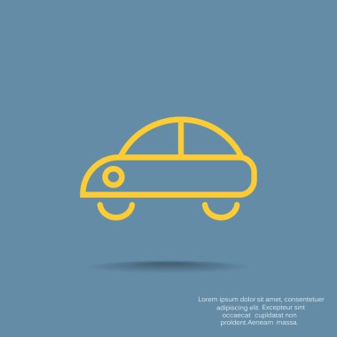 Basit araba web simgesi