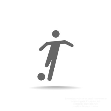 Futbol oyuncu siluet