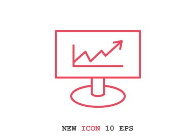 iş büyüyen grafik sunum simgesini