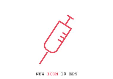 Basit şırınga web simgesi