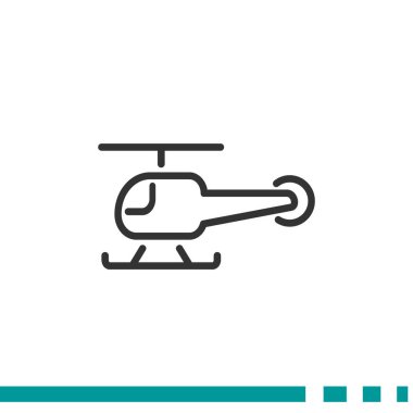 Helikopter basit simgesi