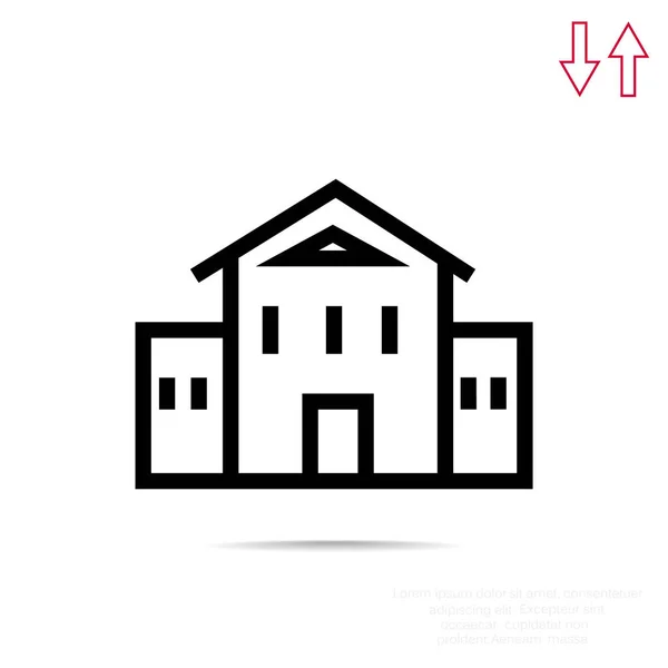 Escuela icono web — Vector de stock