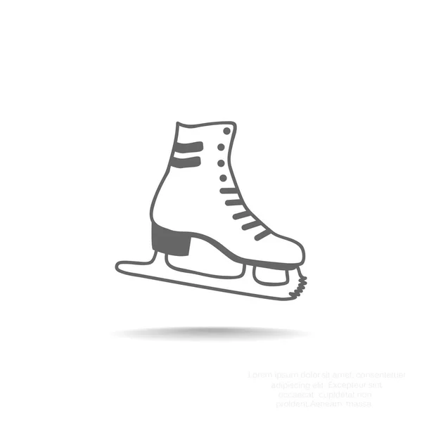 Pattino scarpa icona web — Vettoriale Stock
