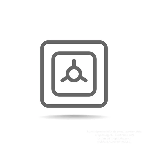 Safe simple icon — Stock Vector