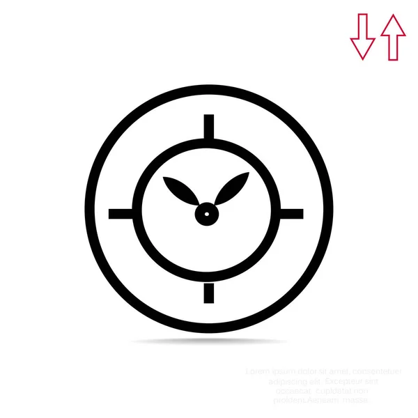 Icona semplice orologio — Vettoriale Stock