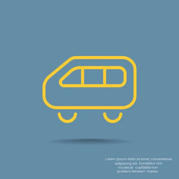 Bus icono web — Vector de stock