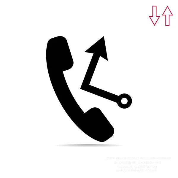 Web telefoonpictogram — Stockvector