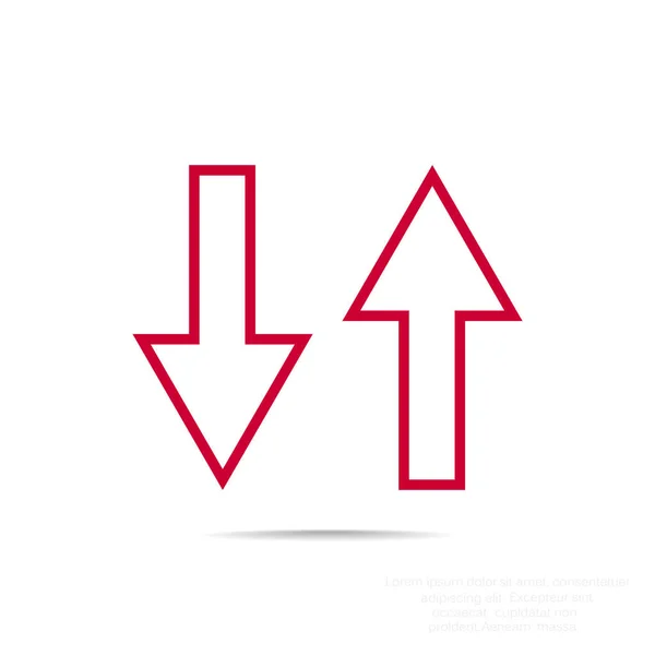 Ícone de duas setas —  Vetores de Stock
