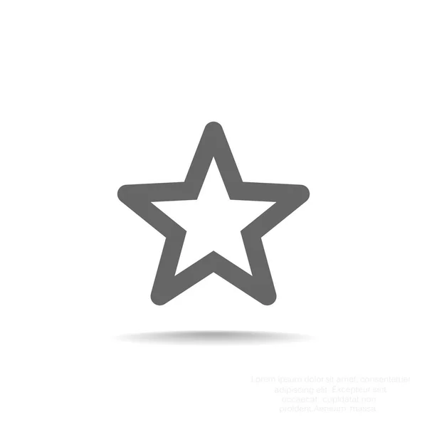 Signo de estrella simple — Vector de stock