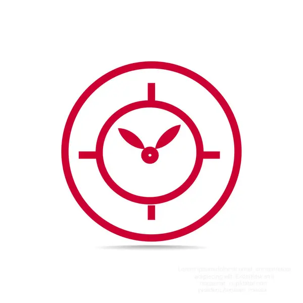 シンプルな時計アイコン — ストックベクタ