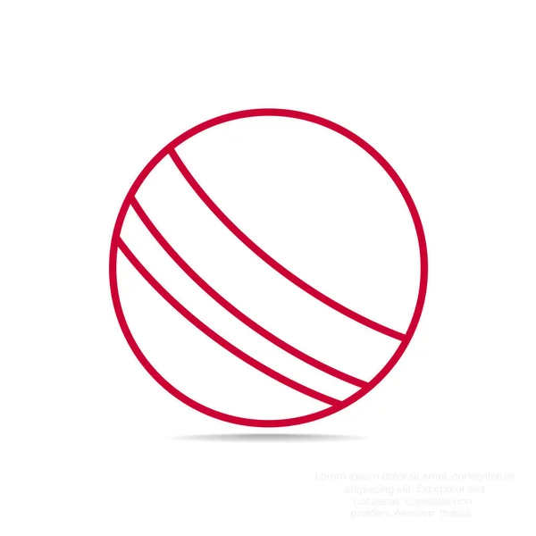 Balle icône simple — Image vectorielle