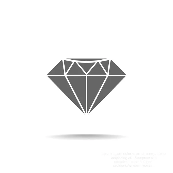 Diamant web pictogram — Stockvector