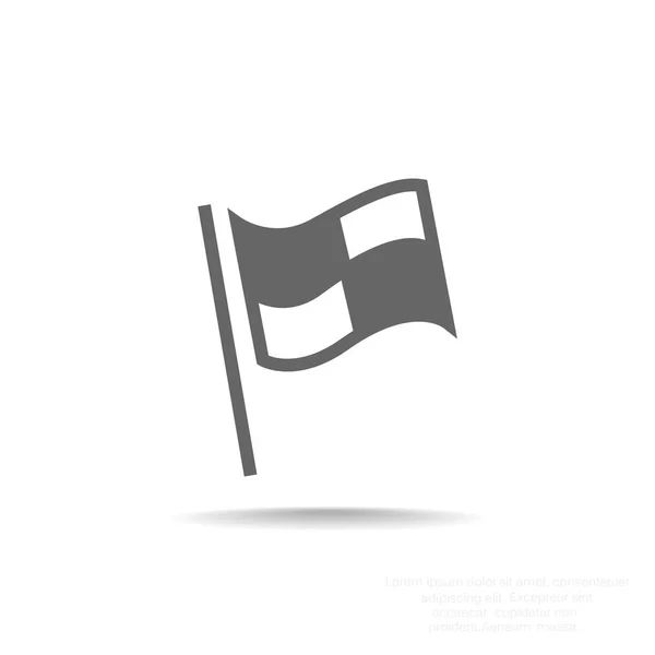 Закінчити прапор іконку — стоковий вектор