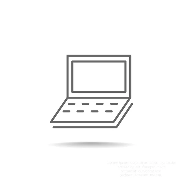 Pictogram desktop computer — Stockvector