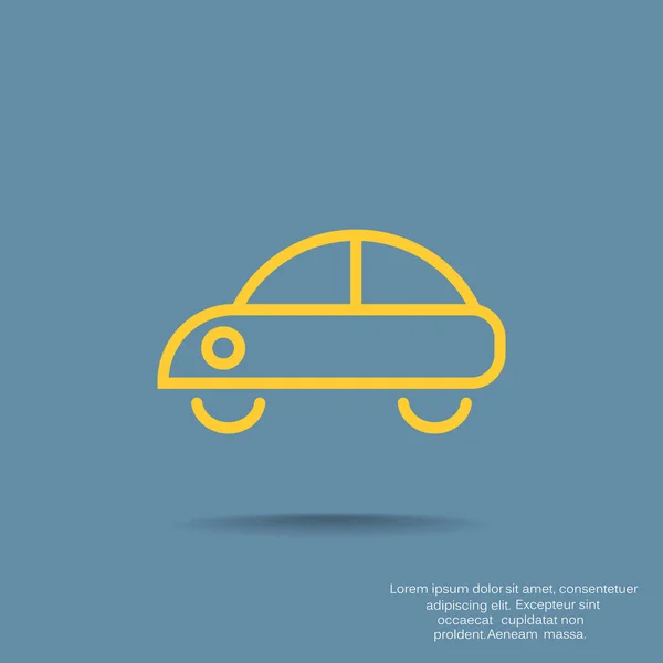 Simple car web icon — Stock Vector