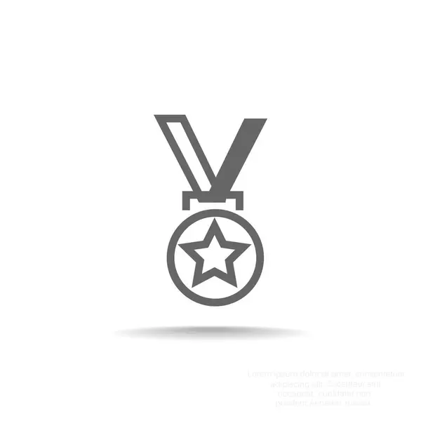 Μετάλλιο εικονίδιο web — Διανυσματικό Αρχείο