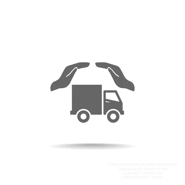 Assurance transport de marchandises — Image vectorielle