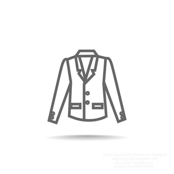 Chaqueta icono web — Vector de stock