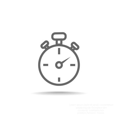 Stopwatch Düz Simgesi