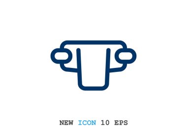 Basit bebek bezi web simgesi