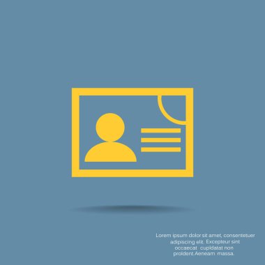 kimlik kartı simgesi