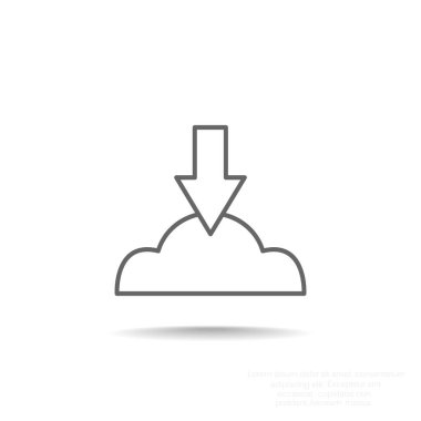 bulut depolama simgesi