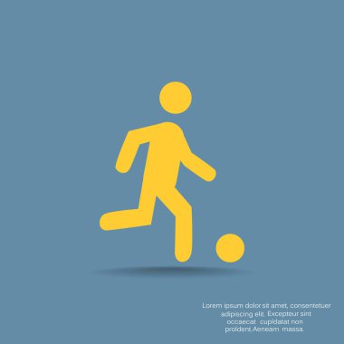 Futbol oyuncu siluet