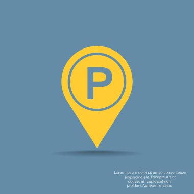 İşaretçi araba park simge ile göster