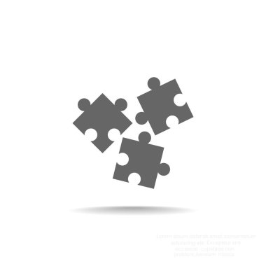 Bulmaca öğeleri basit web simgesi