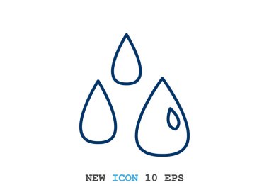 Sıvı damlacıkları basit web simgesi