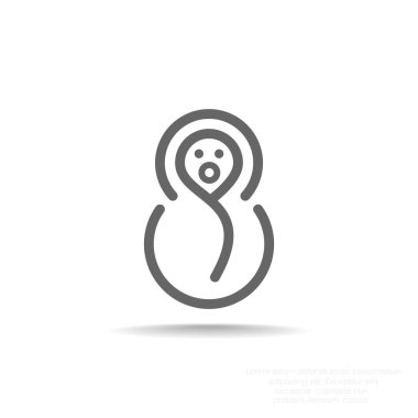 Bebek basit simgesi