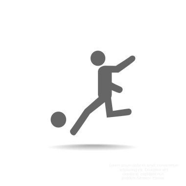 Futbol oyuncu siluet