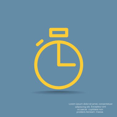 Stopwatch Düz Simgesi