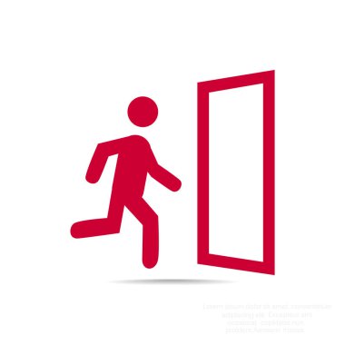 erkek figürü çalışan simgesi