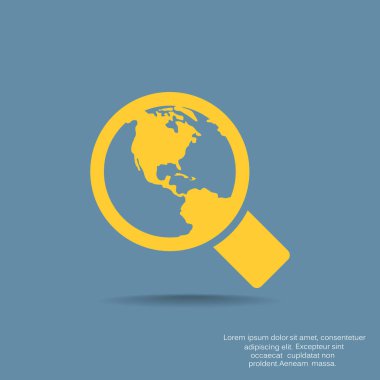 Basit büyüteç simgesini