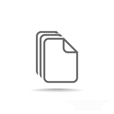 Files or papers web icon clipart