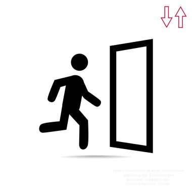 erkek figürü çalışan simgesi